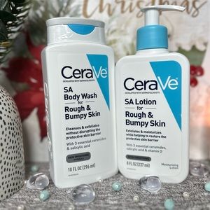 CeraVe SA Lotion and Body Wash for Rough & Bumpy Skin 🌸 New! 🌸